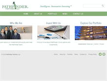 Tablet Screenshot of pathfinderfunds.com